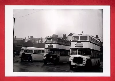 £2.95 • Buy Sheffield Bus Photo ~ AEC Regent 755 - Guy Arab 43 - Leyland PS1 219 - Pond St