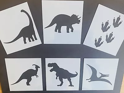 Dinosaur Stencil T-Rex Jurassic  Mylar Stencil Painting Wall Art X 6 • £3.99