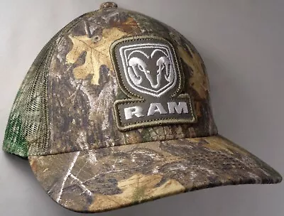 Hat Cap Licensed Dodge Ram Patch Realtree Camo Mesh OC • $17.95