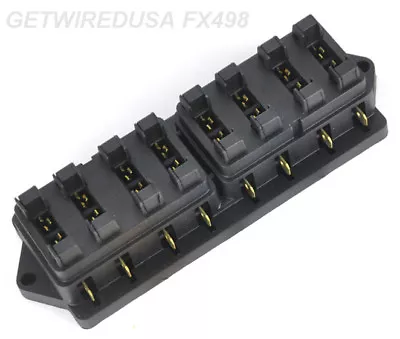 8-WAY ATC FUSE PANEL / BOX / HOLDER 8 IN 8 OUT AUTOMOTIVE CAR BOAT RV Marine • $19.95