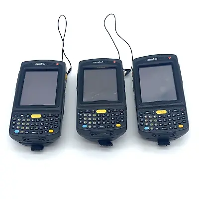 Lot Of 3 Symbol MC70 Barcode Scanners MC7090 PK0DCQFA7WR • $47.99