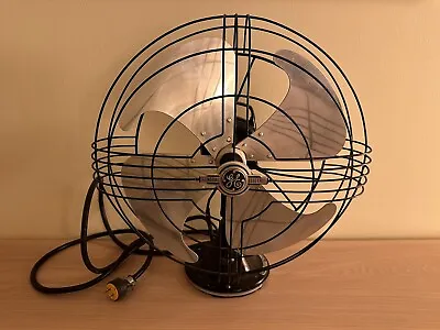 Vintage GE General Electric 16 Inch 49X936  Vortalex  Oscillating Fan Circa 1947 • $225