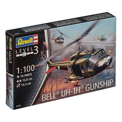 $20.50 • Buy BELL UH-1H GUNSHIP 1:100 Revell Model Kit