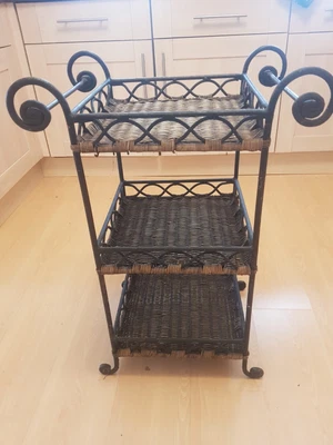 £12 • Buy Raw Iron Wicker Side Table