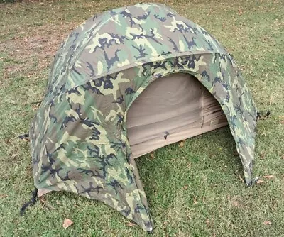 US ARMY MARINES USMC Combat 2 Man Tent MILITARY ISSUE DIAMOND EUREKA WOODLAND • $169.99