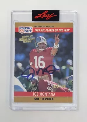 Joe Montana 2023 Pro Set Metal Buy Back 1990 Card #23/106 Auto 49ers HOF • $64.99