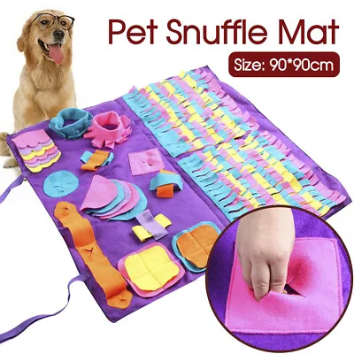 $19.99 • Buy Dog Pet Nose Training Sniffing Pad Toys Blanket Game Feeding Cushion Snuffle Mat