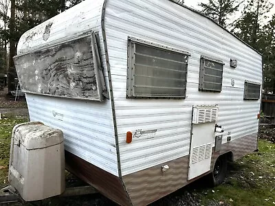 Vintage 1960's Kit Companion 12.5' RV Travel Trailer Camper Parts Or Refurbish • $2200