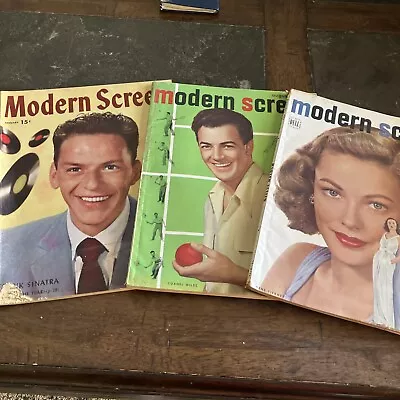 Modern Screen Magazine Lot Of 3 1947 • $7