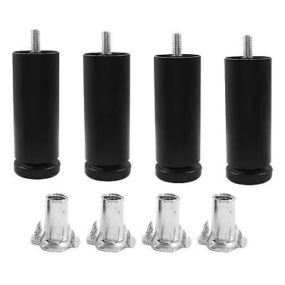 4PCS Metal Furniture Legs 4 Inch M8 Thread Adjustable Height Sofa Replacement... • $23.17