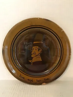 Vintage Bristol Semi-porcelain Old Dutch Settler Live And Let Live Plate 10-1/4  • $12.99