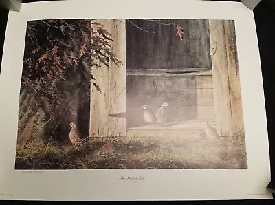 Ronald Holyfield 1989 Quail Unlimited S/N Print  THE PRIVIED FEW  Unframed 24×18 • $27