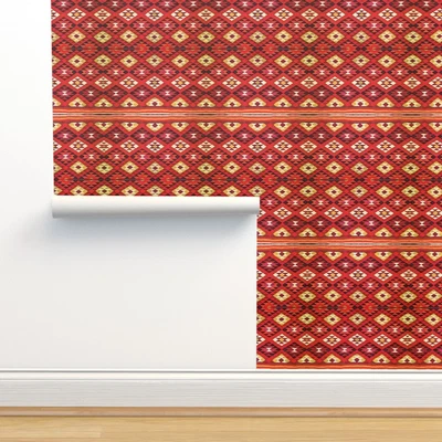 £11.86 • Buy Peel-and-Stick Removable Wallpaper Navaho Rug Carpet Native American Indian