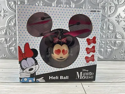 NEW Disney Minnie Mouse Heli Ball HEARTS Indoor Helicopter Flying Toy USB Charge • $10