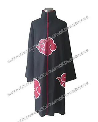 Naruto Cosplay Organization Akatsuki Madara Uchiha Cloak Black Costume • $66.49