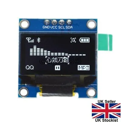 128X64 0.96  OLED I2C IIC Serial LCD LED SSD For Arduino Display Module Clip • £4.19