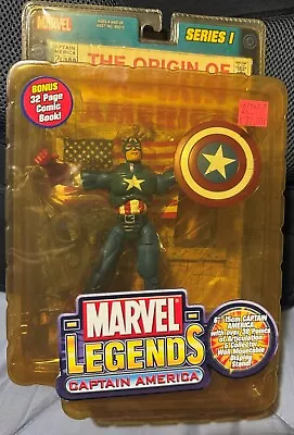 Marvel Legends Series 1 Captain America Action Figure 6  • $25