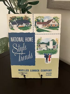 National Home Style Trends 1949 House Floor Plans Mid Century Modern Davenport • $49.99