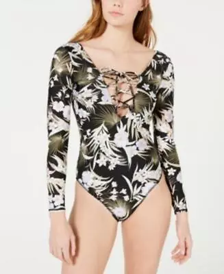 MSRP $100 Volcom Juniors' For Shore Lace-Up One-Piece Swimsuit Size Small • $25.79