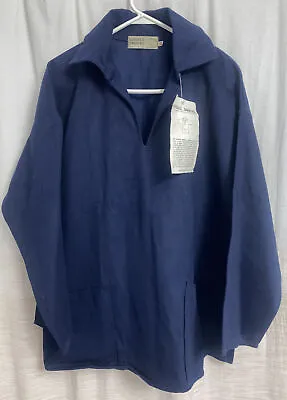 Kinsale Smocks  Pullover Jacket XL Vintage Made In Ireland Navy NWT • $124.99