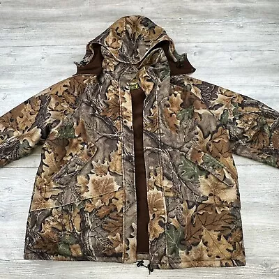 VTG Cabelas Whitetail Clothing Jacket Mens 2XL Camoflauge Gore Tex Heavy Fleece • $69.99