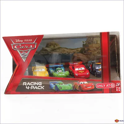 Disney Pixar Cars Racing 4 Pack Gorvette Velosi McQueen Schnell Target Set • $43.99