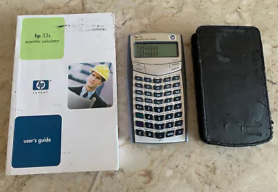 $76 • Buy Hp 33s Calculator With Case And Manual Tested Works Great