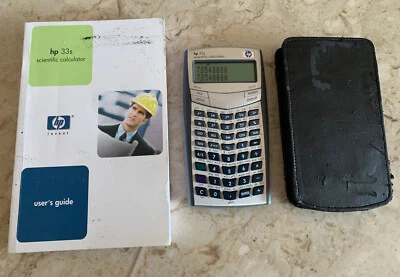 $76 • Buy Hp 33s Calculator With Case And Manual Tested Works Great