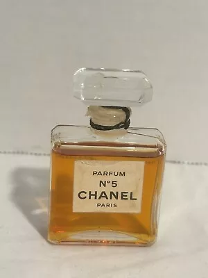 Vintage CHANEL NO 5 PARFUM Rare Full Bottle 14 Ml No Box • $35