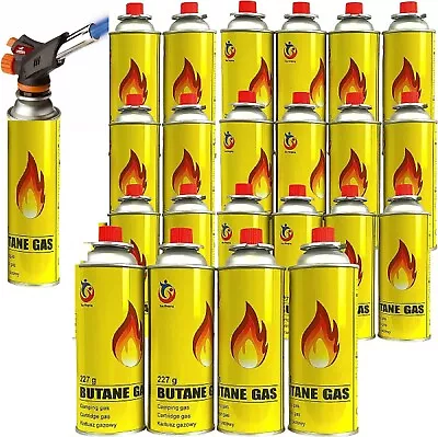 £6.97 • Buy Premium Butane Gas Blow Torch Burner Welding Auto Ignition Soldering BBQ Thrower