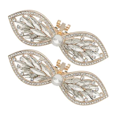£6.43 • Buy Crystal Shoe Buckle Bow Shoes Decorations Shoes Rhinestone Applique