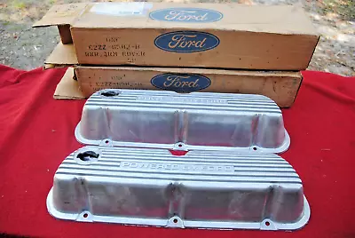 82 83 84 85 Nos Mustang Valve Covers Aluminum E2zz 6582 B Flawless Pair  Correct • $875