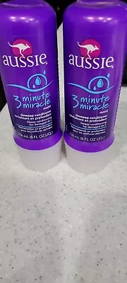 2 Aussie 3 Minute Miracle Moist Deep Conditioning Treatment - 8oz. OLD STOCK NEW • $10.80