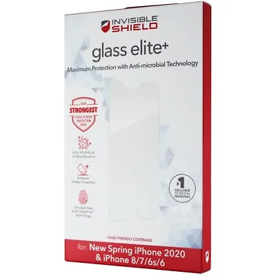 ZAGG Invisible Shield Elite+ Glass Screen Protector For IPhone 8/7/6s/6 - Clear • $32.95