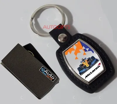 Mclaren Team  Keyring Metal Leather Keychain #z • £6.99