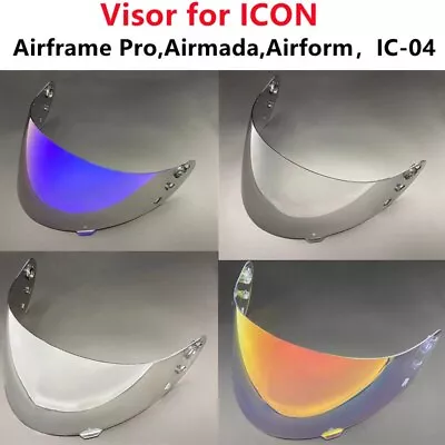 Motocycle Full Face Helmet Visor For ICON Airframe Pro IC-04 Airmada Airform Hel • $29.99