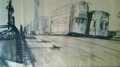 Original Pastel Drawing London Futurism Bomberg Slade Modern Stephen Wiltshire  • £149.99