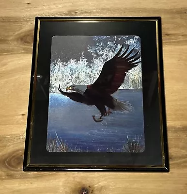 Vintage Scafa Tornabene Eagle Metallic Art Picture 8  X 6  Foil Art • $13.99