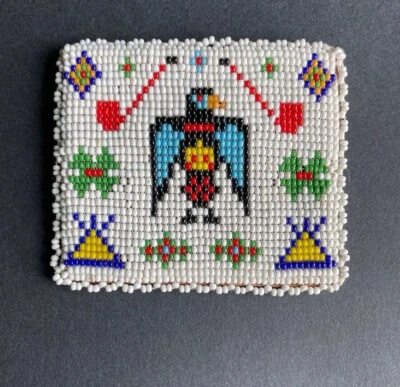 $9.99 • Buy Vintage 1950-60s Hand Beaded Leather Native American Coin Purse