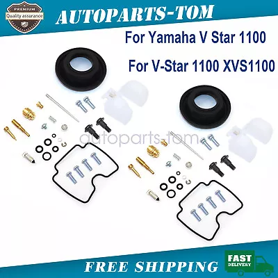 For Yamaha XVS1100 V-Star Custom Classic 1999-2009 2PCS Carburetor Rebuild Kit • $14.74