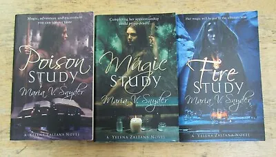 1-3 YELENA ZALTANA NOVELS By MARIA V SNYDER  ** £3.25 UK POST ** PAPERBACK • £9.99