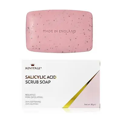 Salicylic Acid Scrub Soap Pore Exfoliating Acne Softening Skin Anti-Blemish • £5.95