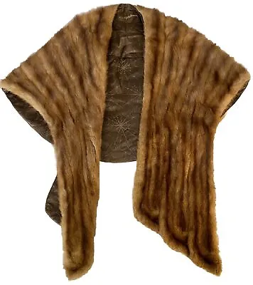 Vintage Saks 5th Ave. Mink Stole/cape/capelet/shawl Long Front Panels • $150