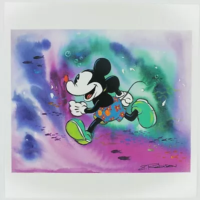 Mickey Mouse Postcard Eric Robison Disney 100 Mickeys Running Underwater Fish • £9.65