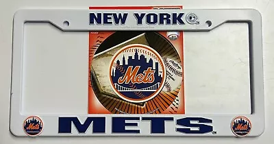 New York Mets License Plate Frame Fan Pack - Includes One 4  Round Decal • $14.99