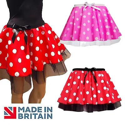 Minnie Mouse Tutu Fancy Dress 12  Length SKIRT COSTUME • £10.99