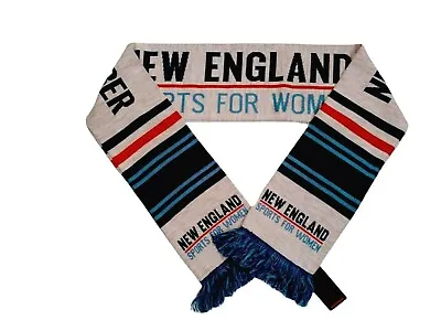 RUFFNECK Women's Scarf 'NEW ENGLAND Sports For Women' Blue Red Multi NWT  • $9.97