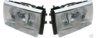 HEADLIGHT LAMP  Assembly  PAIR SET LEFT & RIGHT NEW  VOLVO 240 1372107 1372106 • $199.95