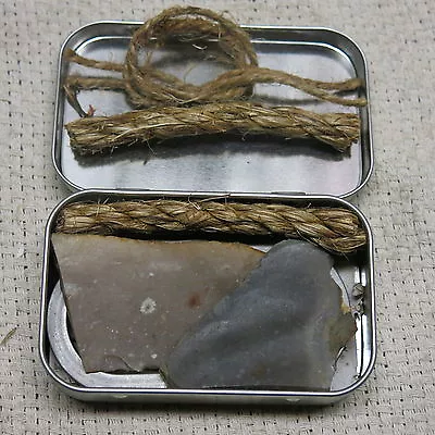 $27.95 • Buy Flint And Steel Fire Starter, Texas Chert /Flint Sharpener, Extra Free Flint Pc.