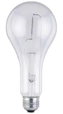 New 300 Watt Light Bulb Clear  Regular Brass Base New In Box Garage • $9.99